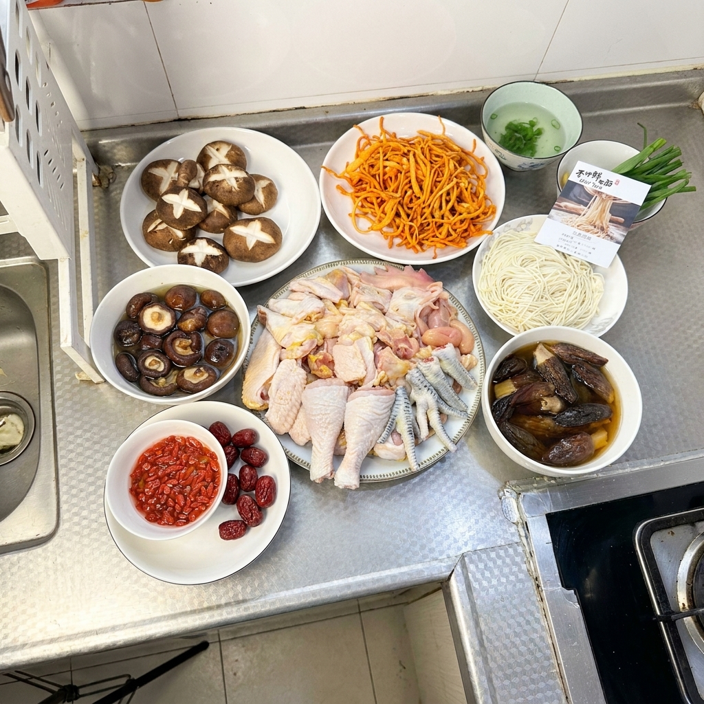 Des tranches de gingembre grésillant dans un wok chaud, montrant des signes de coloration et libérant leurs arômes.