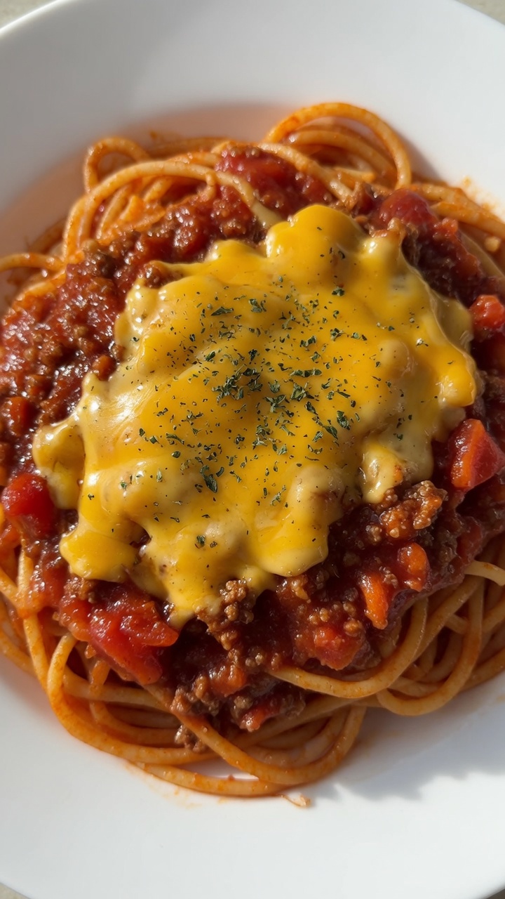 Spaghettis au Beurre d'Ail et au Fromage