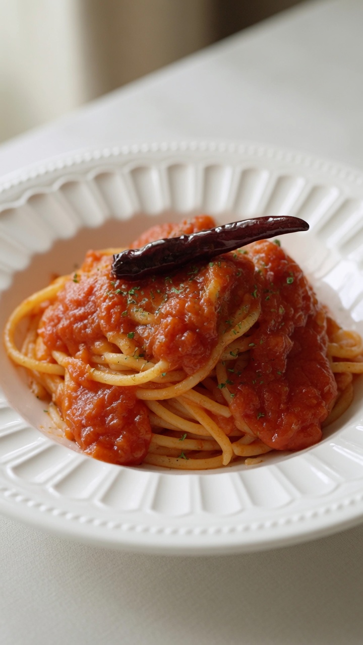 Pâtes épicées à la tomate