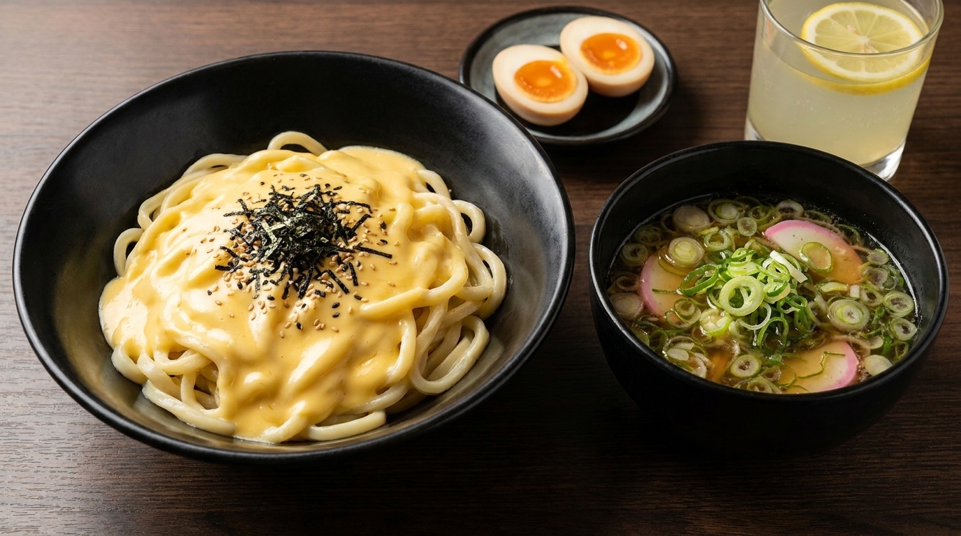 Nouilles Tsukemen au Fromage et Yuzu