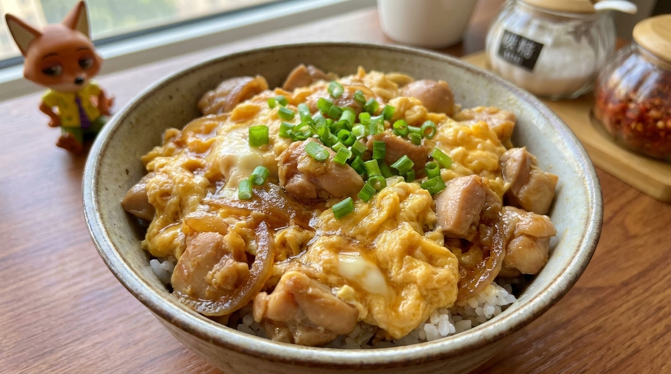 Bol de riz classique au poulet et à l'œuf (Oyakodon)