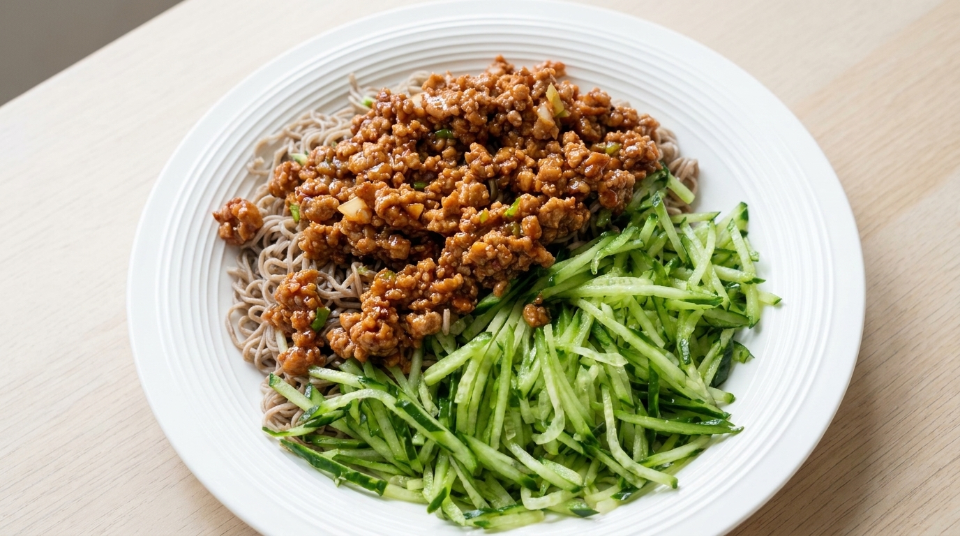 Zha Jiang Mian : Nouilles à la sauce frite allégées