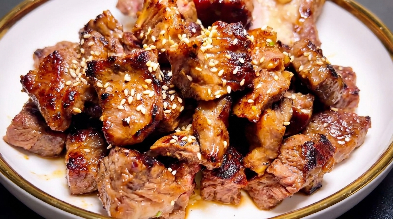Côtelettes de bœuf grillées façon coréenne (Inspiration Galbi-Jjim)