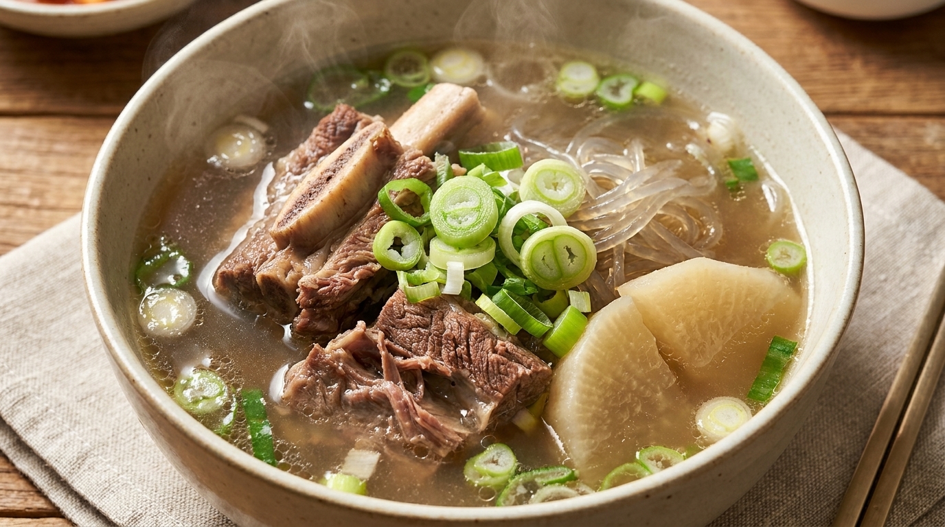 Galbitang : Soupe de travers de bœuf coréenne