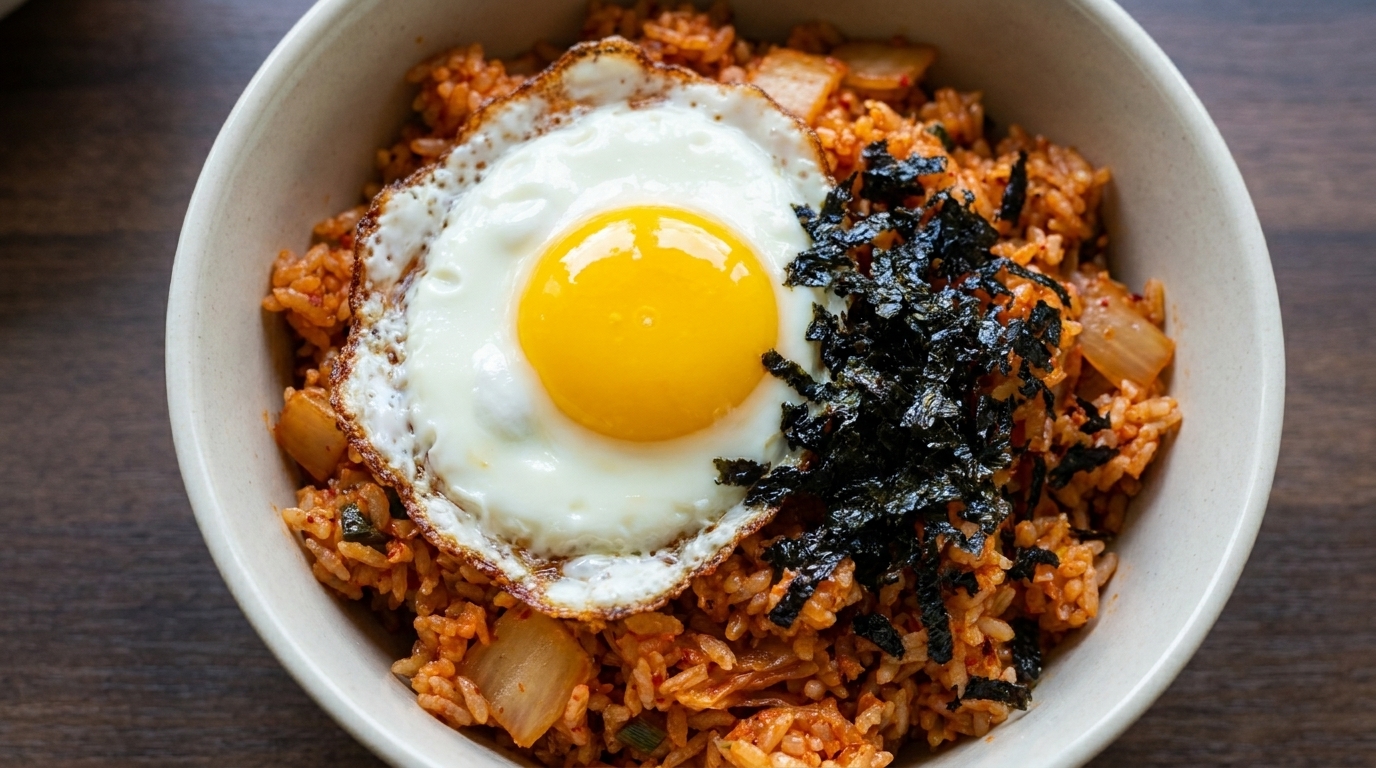 Riz sauté au kimchi express (10 minutes)