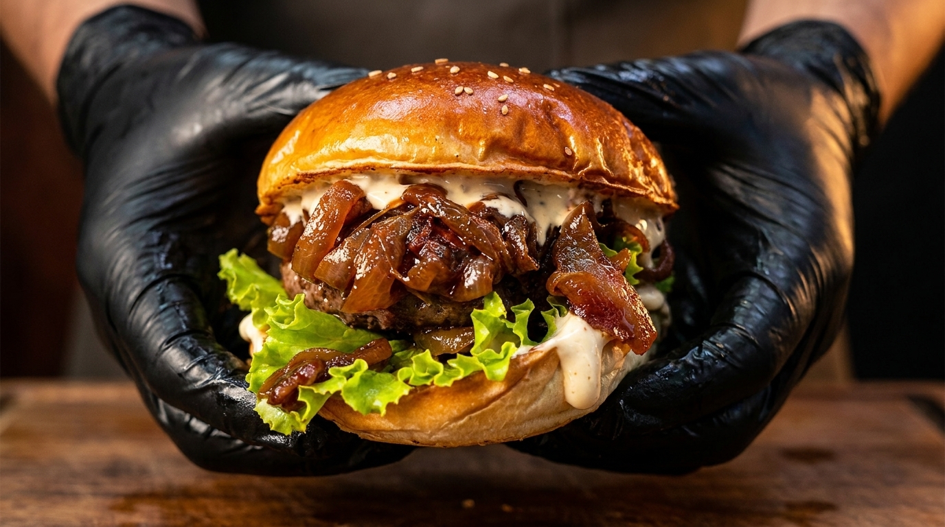 Confiture d'oignons au bacon fumé pour burger