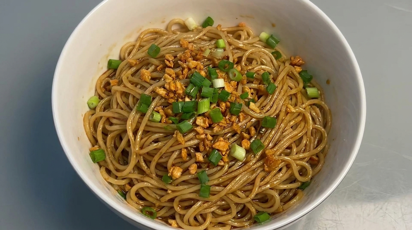 Nouilles sautées à l'ail