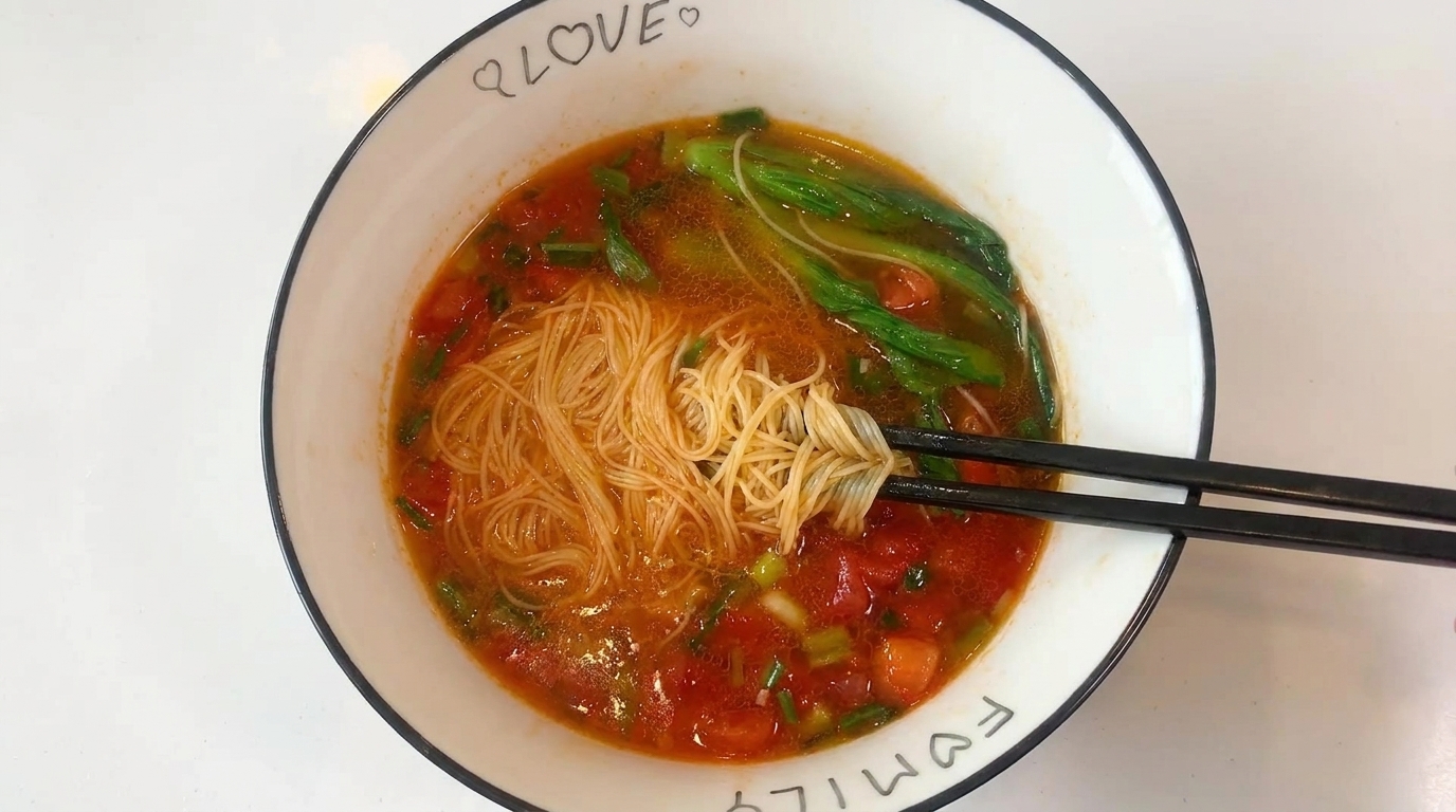 Nouilles express à la tomate en 15 minutes