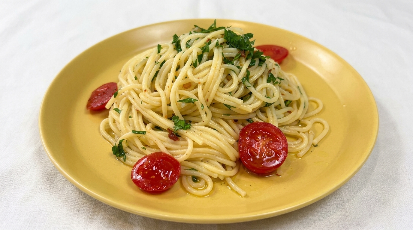 Pâtes Classiques à l'Ail et au Persil (Pasta Aglio e Olio)