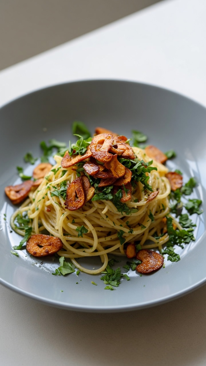 Spaghettis Classiques à l'Ail (Spaghetti Aglio e Olio)