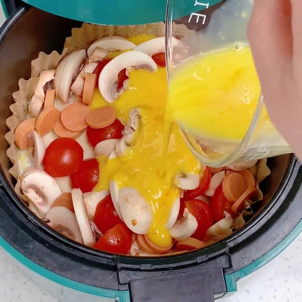 Du sel et du poivre saupoudrés sur la pizza préparée.