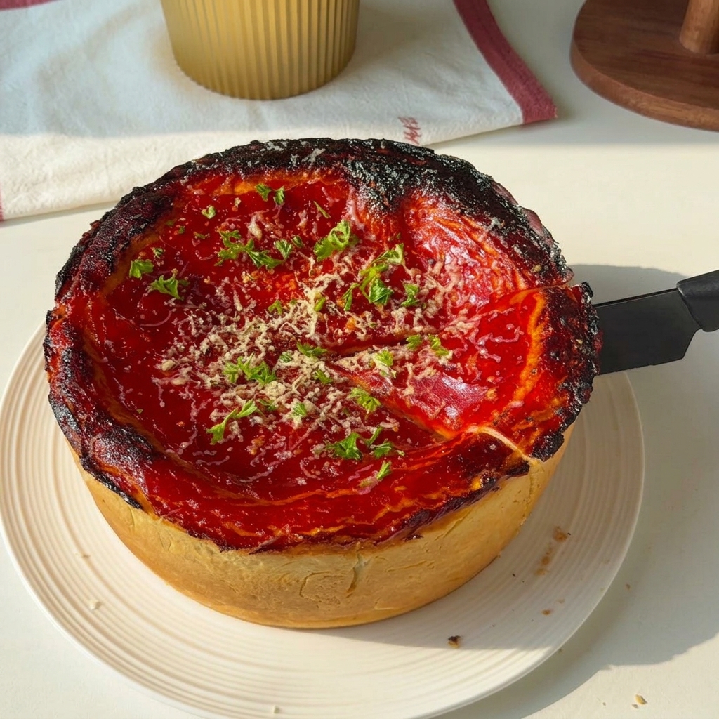 Tranches de poivrons verts et de champignons ajoutées sur la pizza.