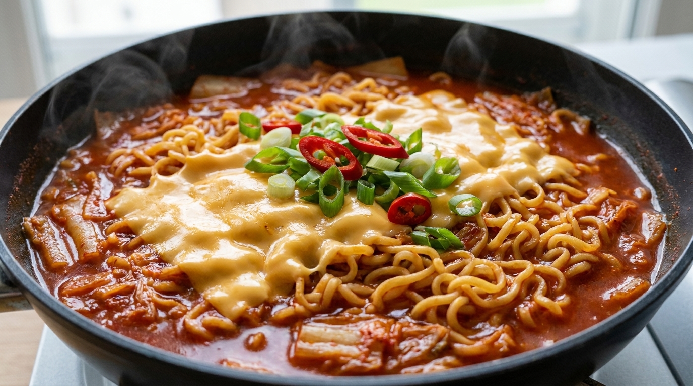 Ramen au Kimchi et au Fromage