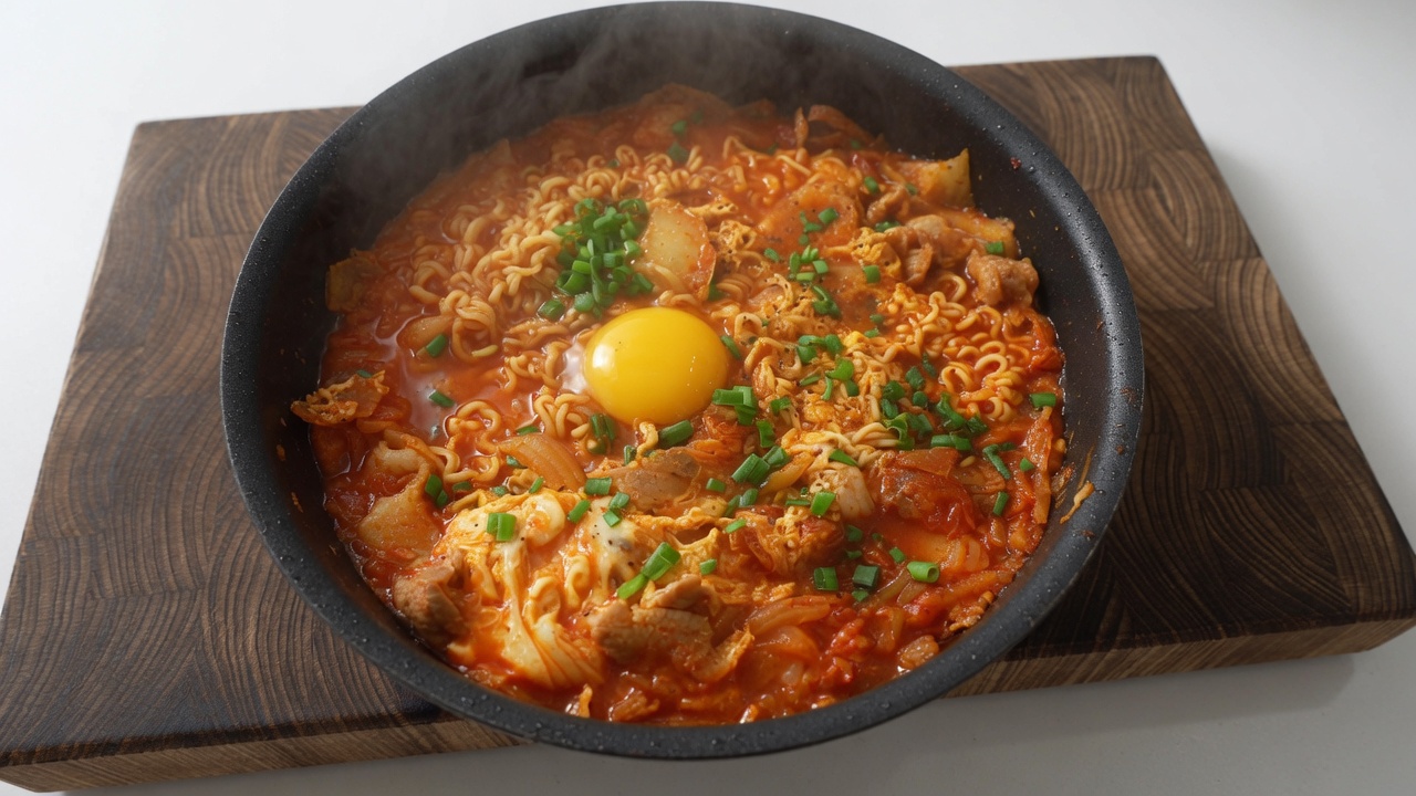 Ramen Épicé au Porc et Kimchi