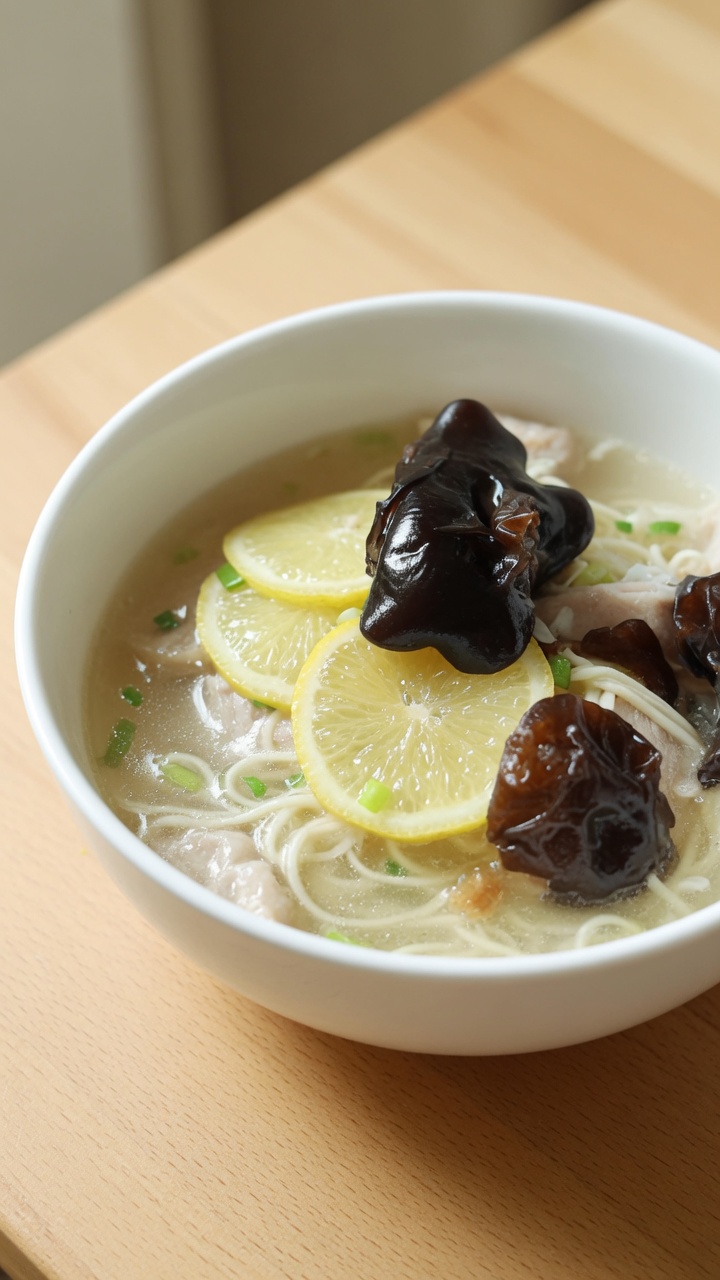 Soupe de Nouilles Estivale au Citron