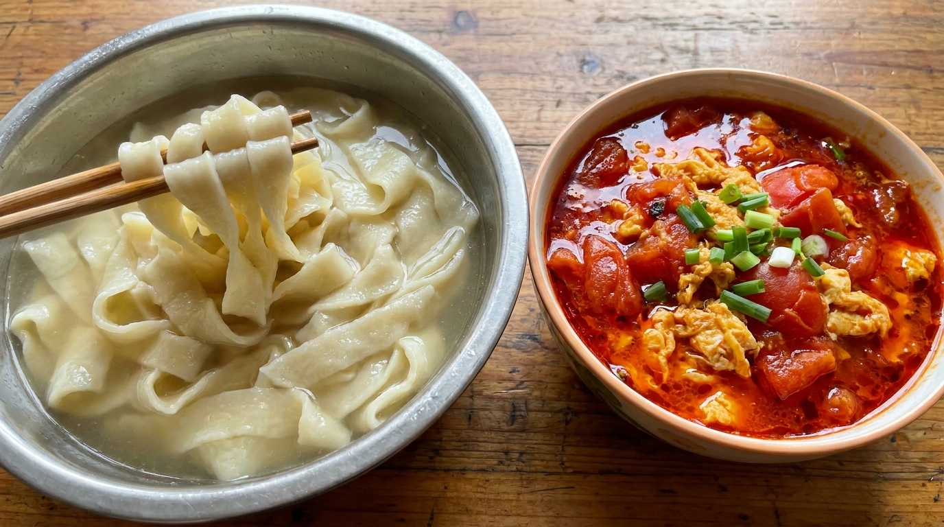 Nouilles artisanales à la chinoise (Zhanshui Mian)