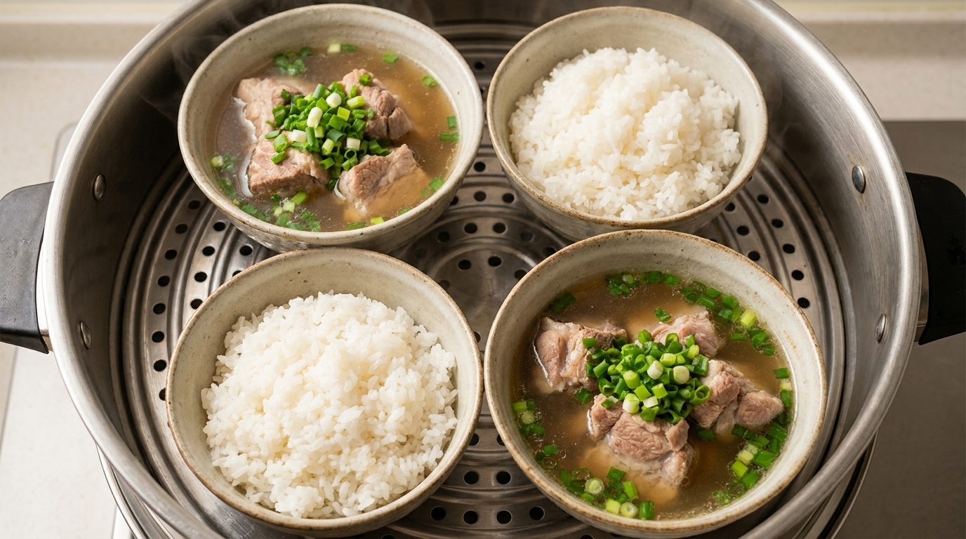Bol de riz au porc vapeur Hakka