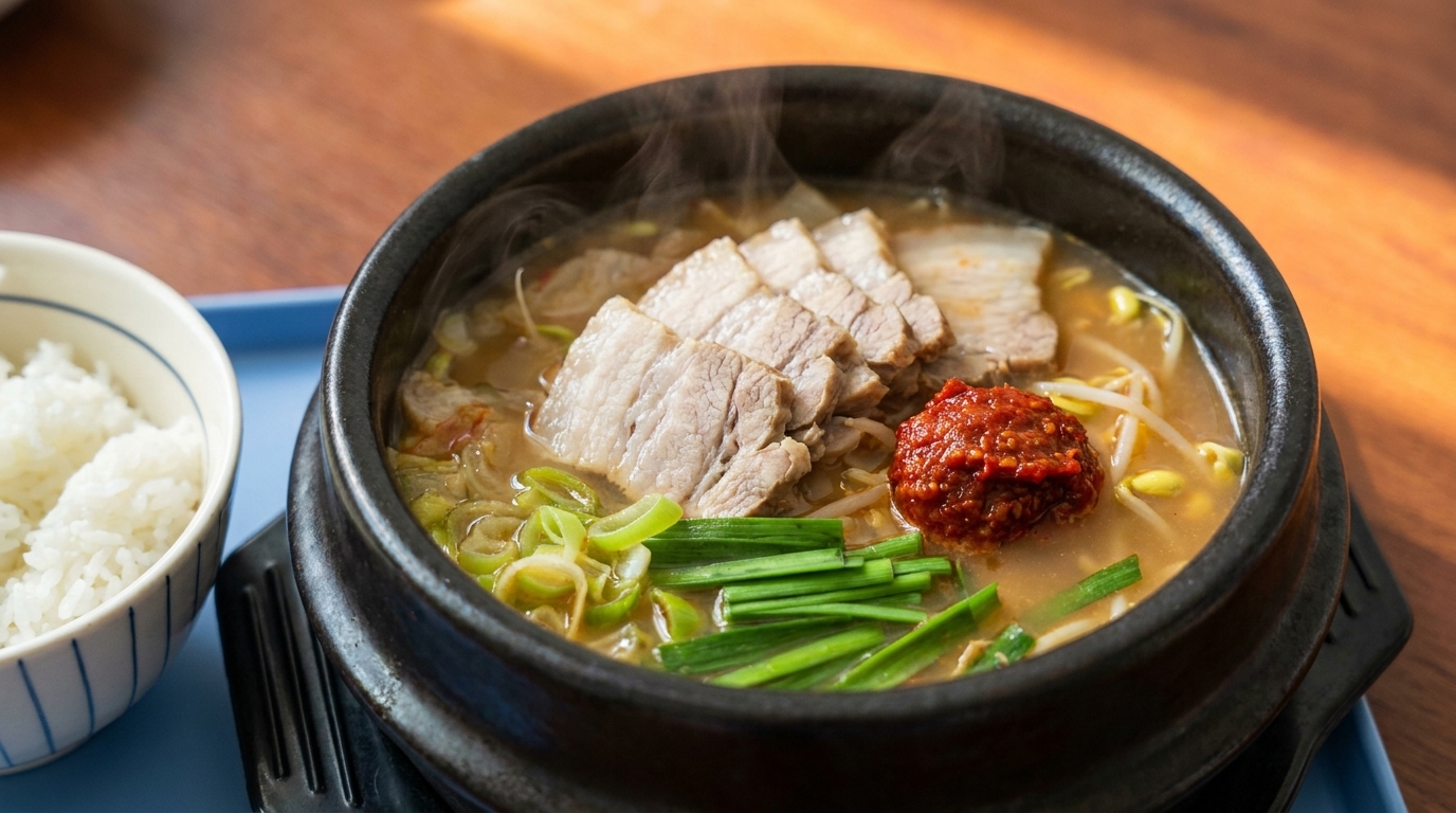 Soupe de riz au porc authentique de Yanji (Style Dwaeji Gukbap)