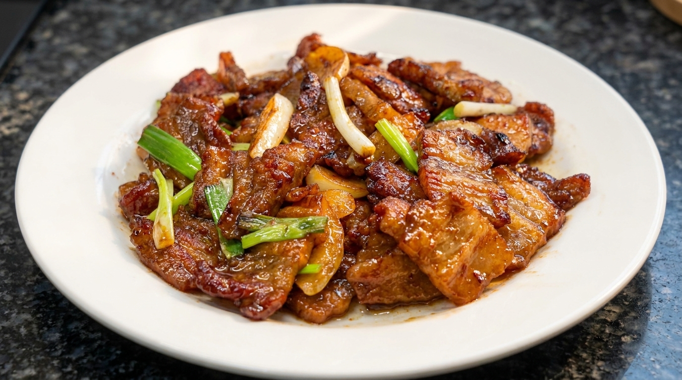 Poitrine de porc classique à la sauce soja (style Hong Shao Rou)