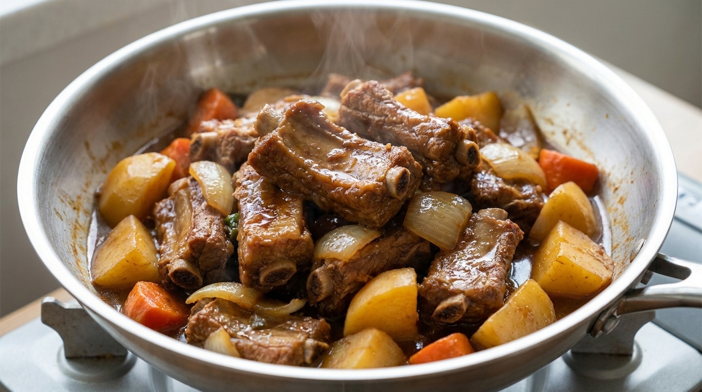 Côtes de porc braisées à la coréenne (Dwaeji-galbi-jjim)