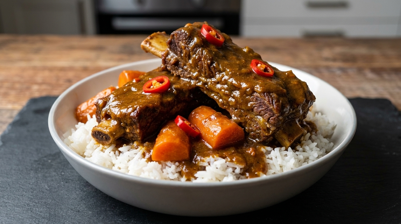 Côtes de bœuf au curry épicé