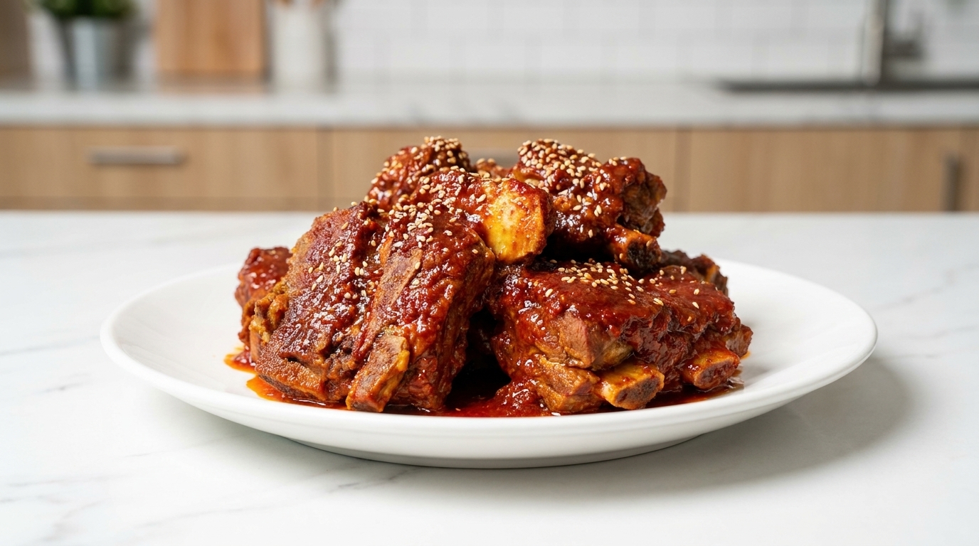 Echine de porc braisée à la coréenne