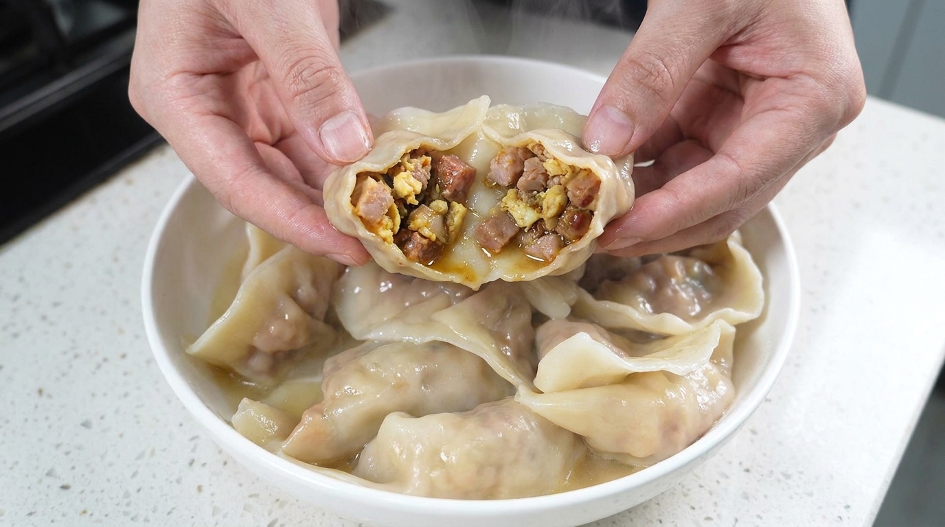 Dumplings au porc barbecue savoureux