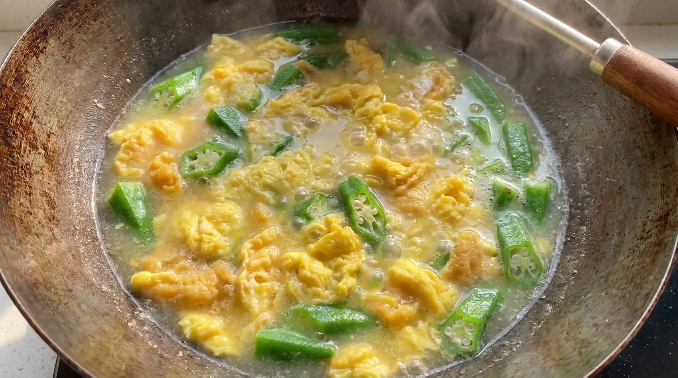 Soupe Classique aux Gombos et aux Œufs