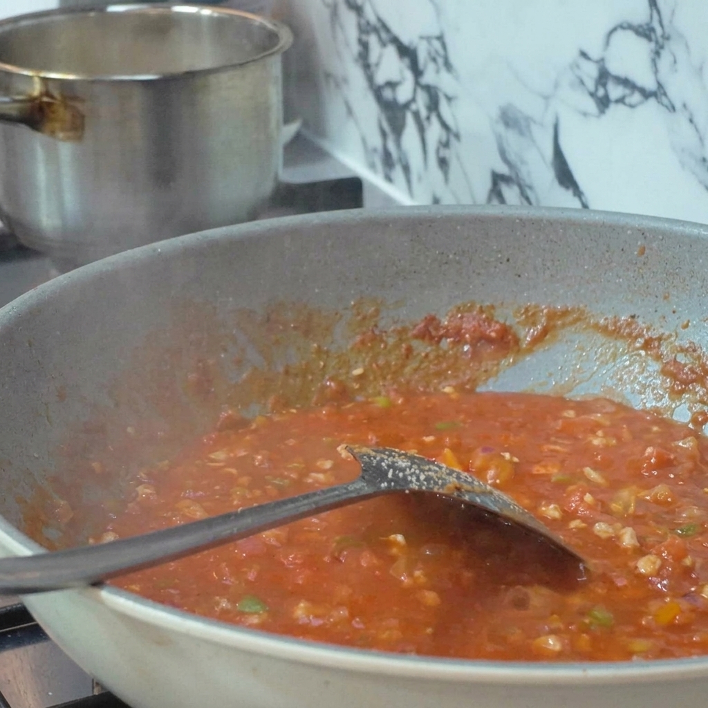 Tomates fraîches piquées sur des brochettes en métal et rôties directement sur la flamme bleue dune gazinière.