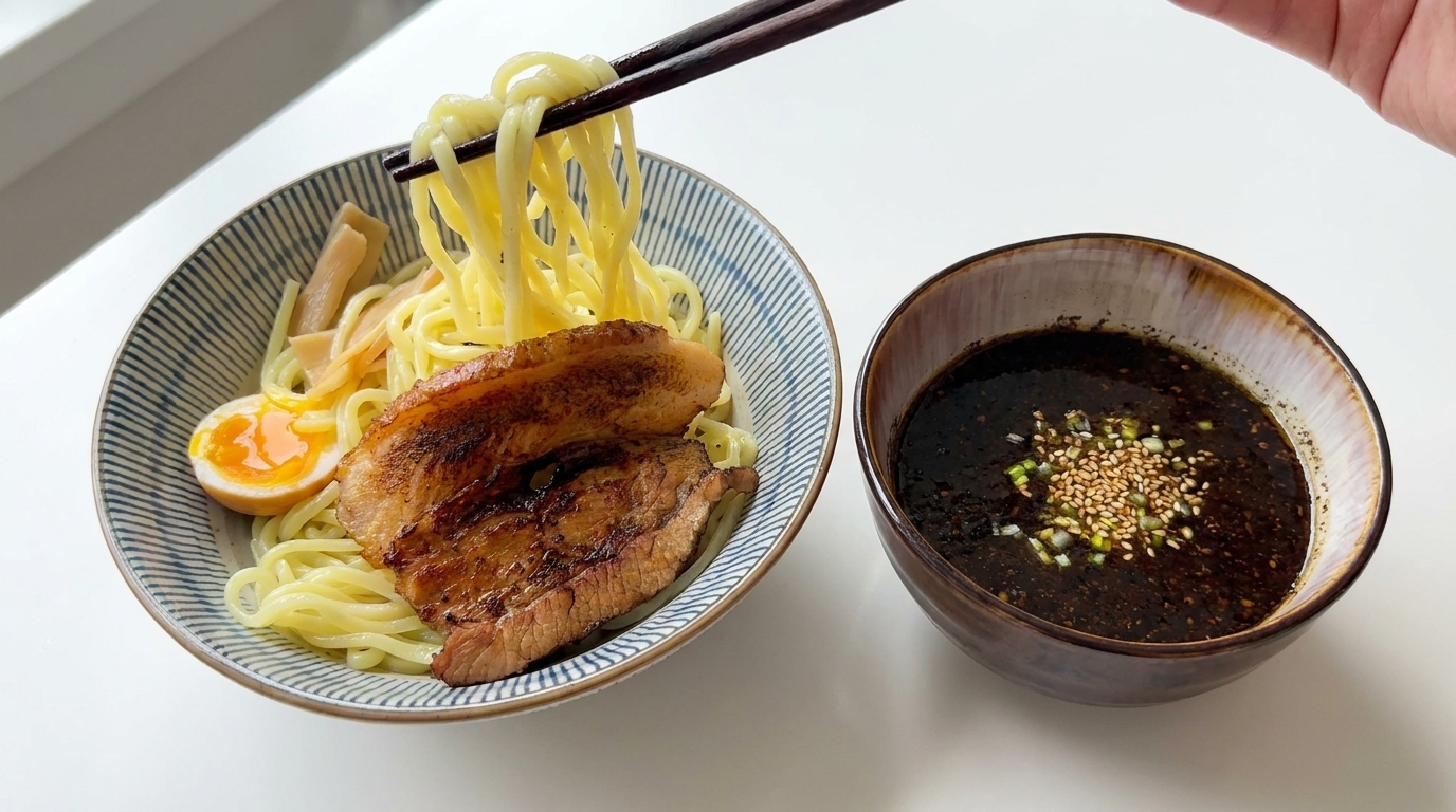 Tsukemen à l'Huile d'Ail Noir Japonaise