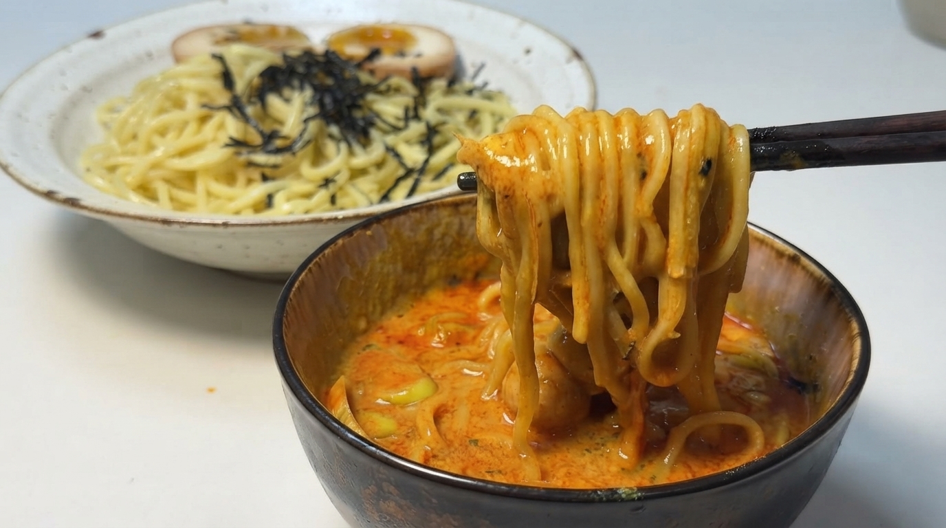 Nouilles à tremper au curry japonais (Tsukemen)