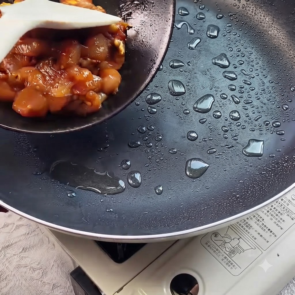 Riz noir cuit placé à lintérieur dun bol de service noir.