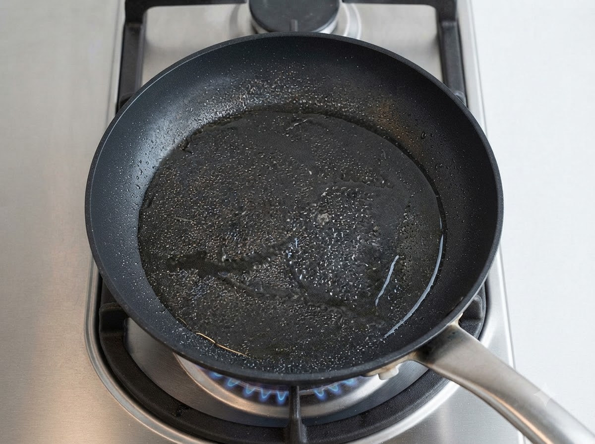 Des morceaux de poulet marinés qui cuisent dans de lhuile chaude dans une poêle.