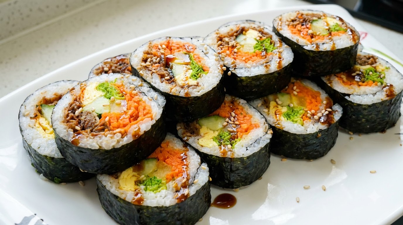 Kimbap savoureux au bœuf grillé (Bulgogi Gimbap)