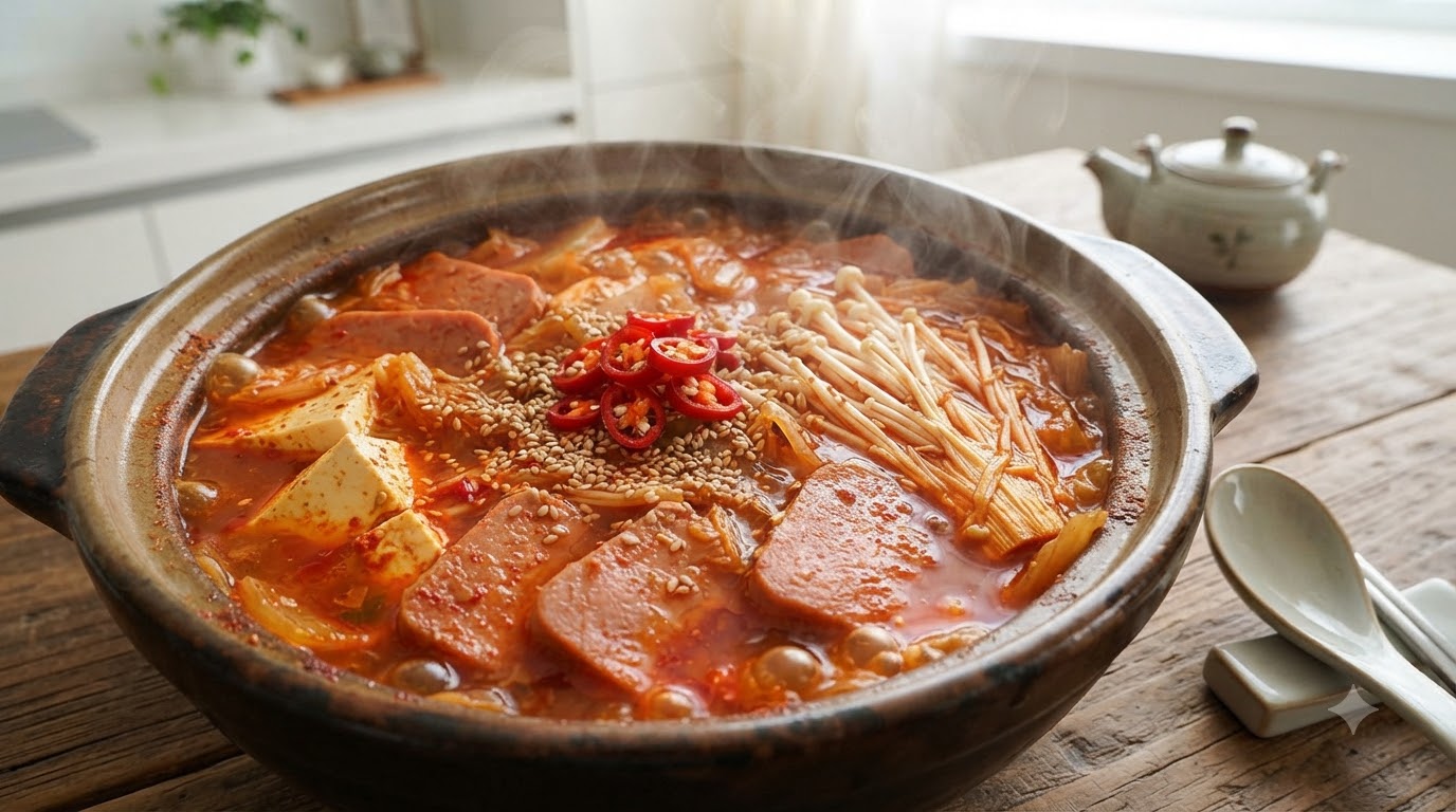 Soupe coréenne réconfortante au tofu et au kimchi (Kimchi Jjigae)