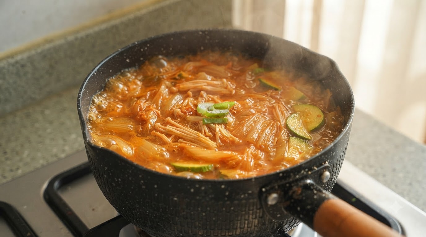 Ragoût de Kimchi Coréen Authentique (Kimchi Jjigae)