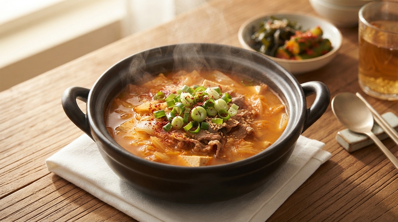 Doenjang-jjigae au Kimchi et Natto Authentique