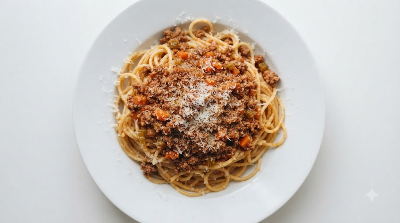Spaghettis Bolognaise Classiques et Rouleaux de Bœuf au Fromage à la Friteuse sans Huile