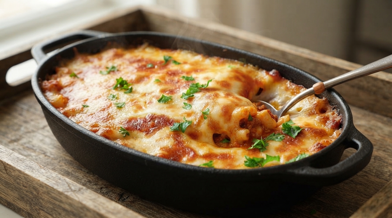 Gratin de Macaronis Ultime à la Viande et au Fromage