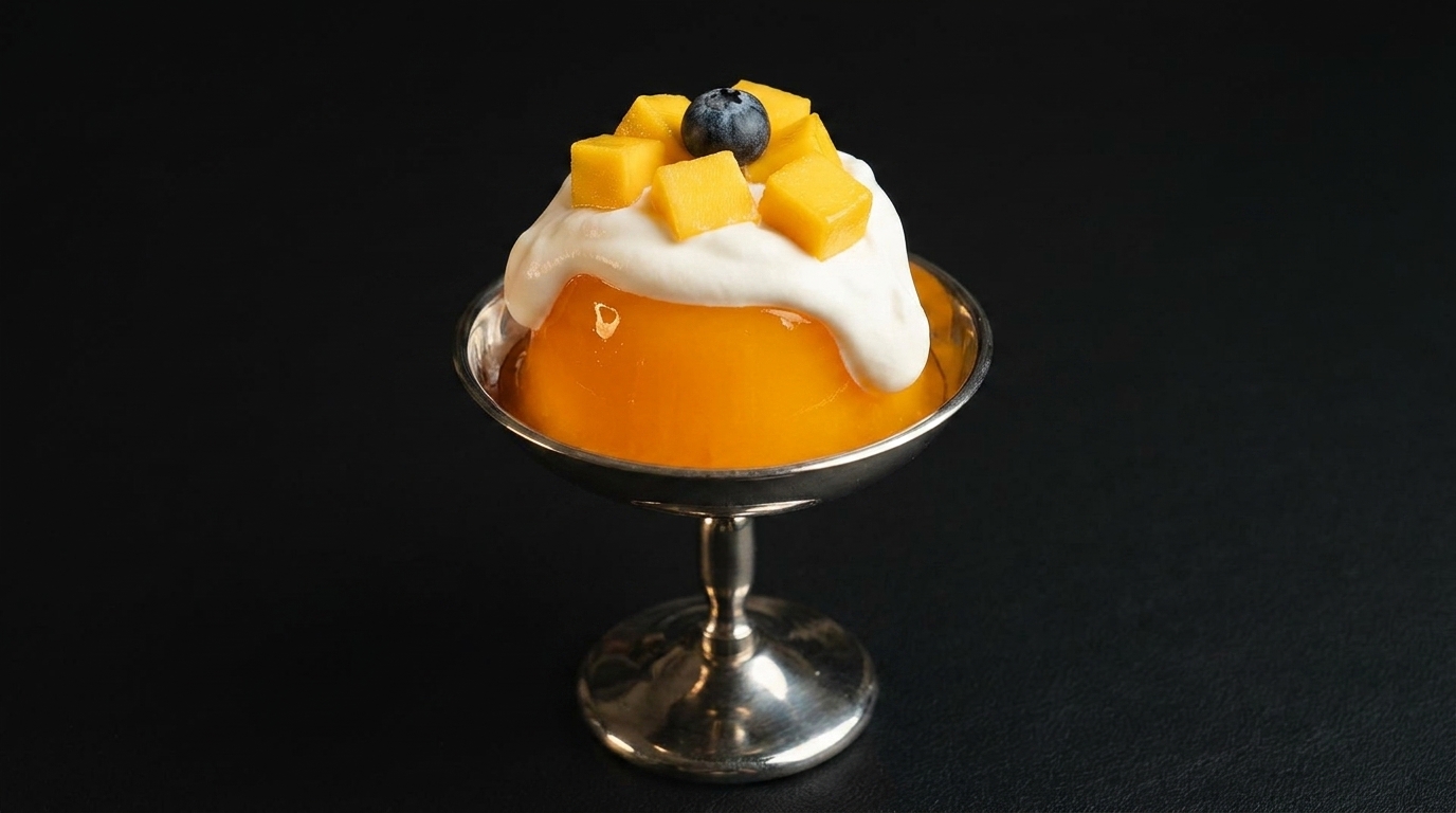 Gelée de Margarita à la Mangue et Crème Salée