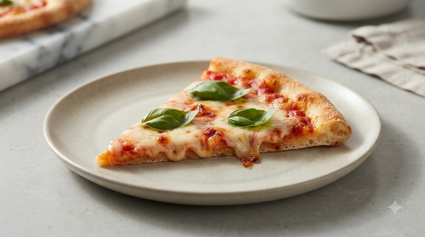 Pizza Margherita Faite Maison au Poolish
