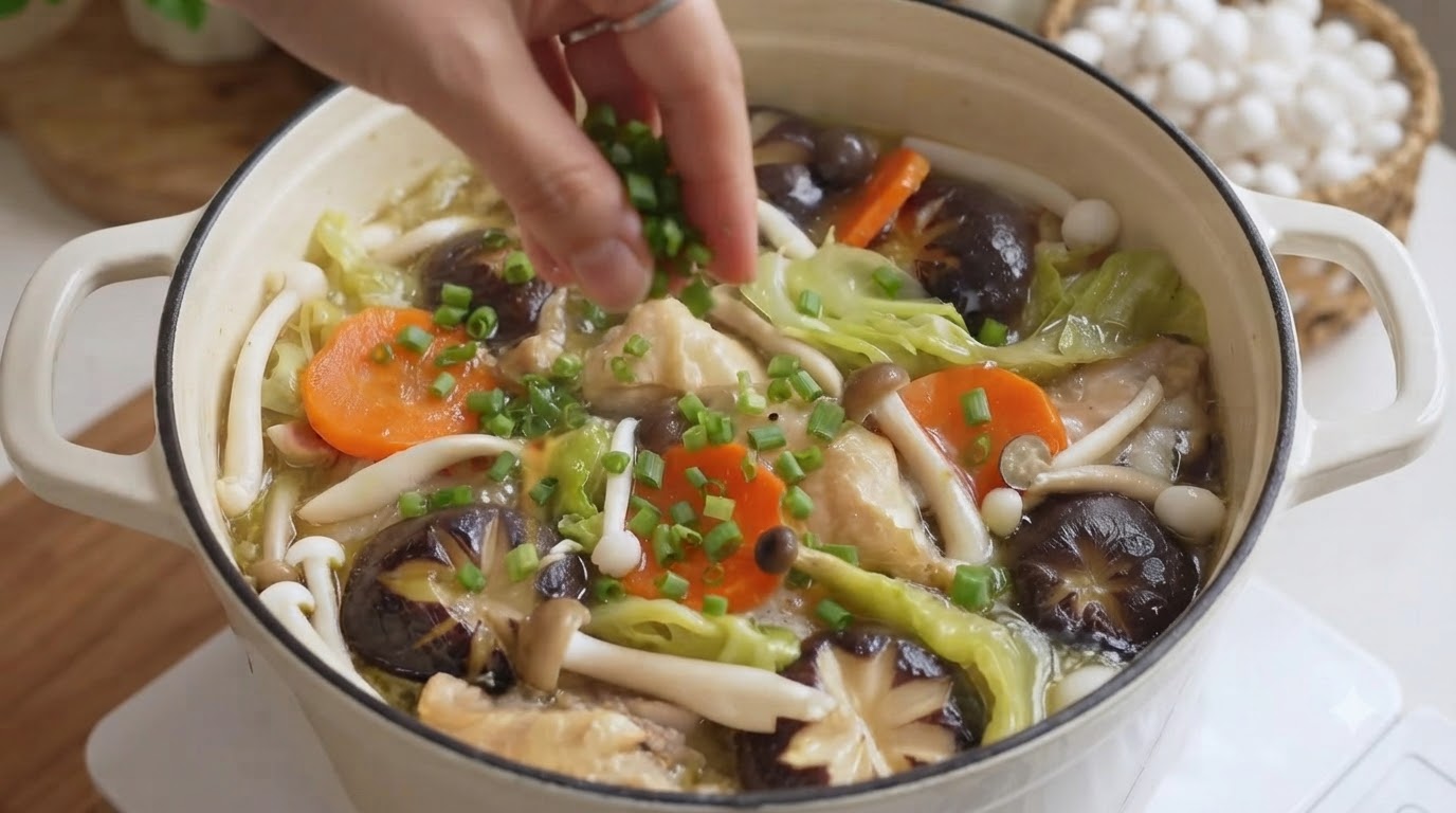 Pot de Poulet et Légumes Sans Eau