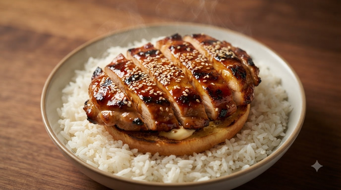 Burger-Bowl de Poulet Teriyaki