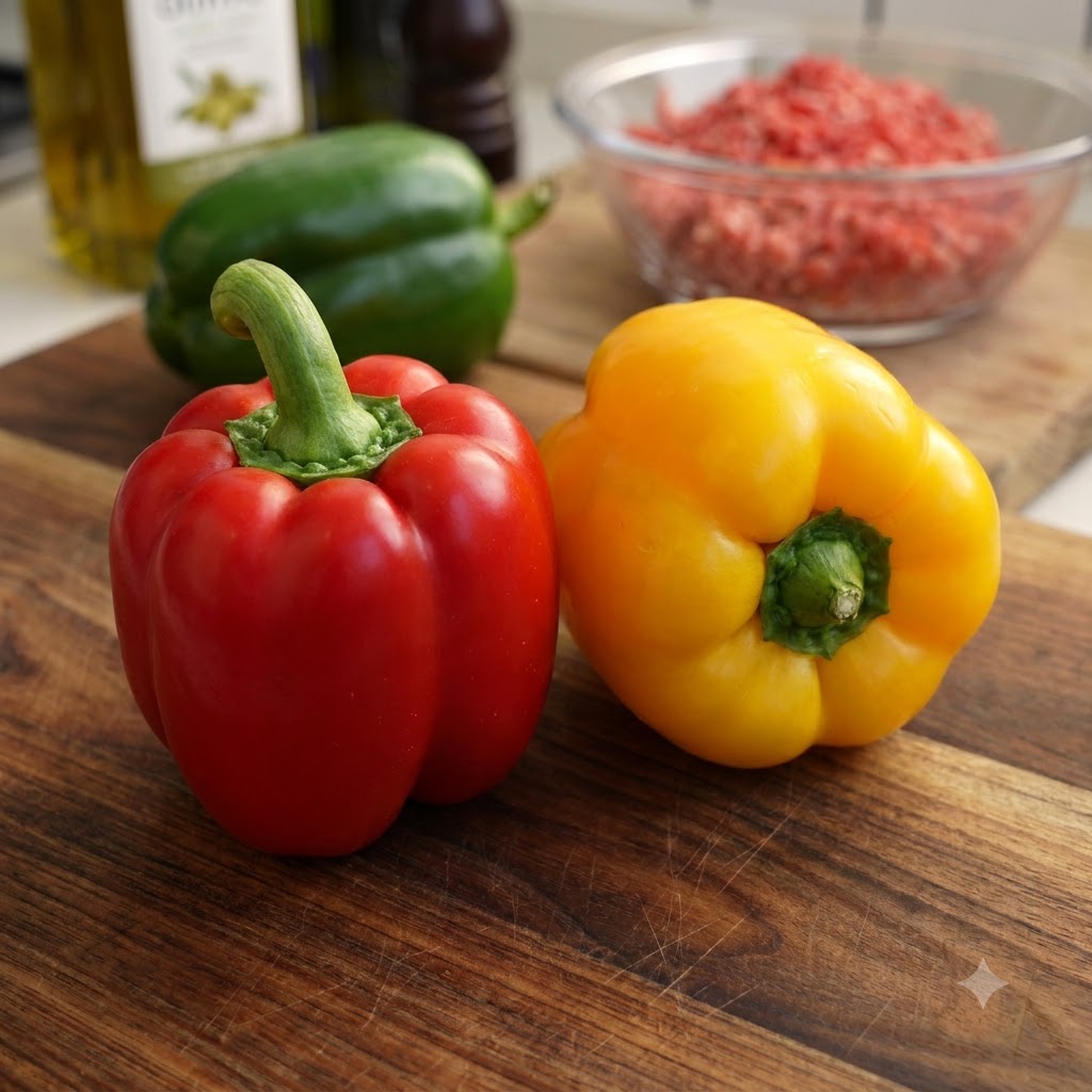 Gros plan de mains coupant le haut dun poivron rouge vibrant et retirant ses graines intérieures.