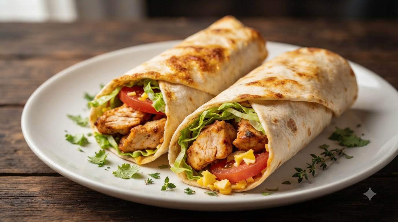 Wrap Mexicain au Poulet Facile