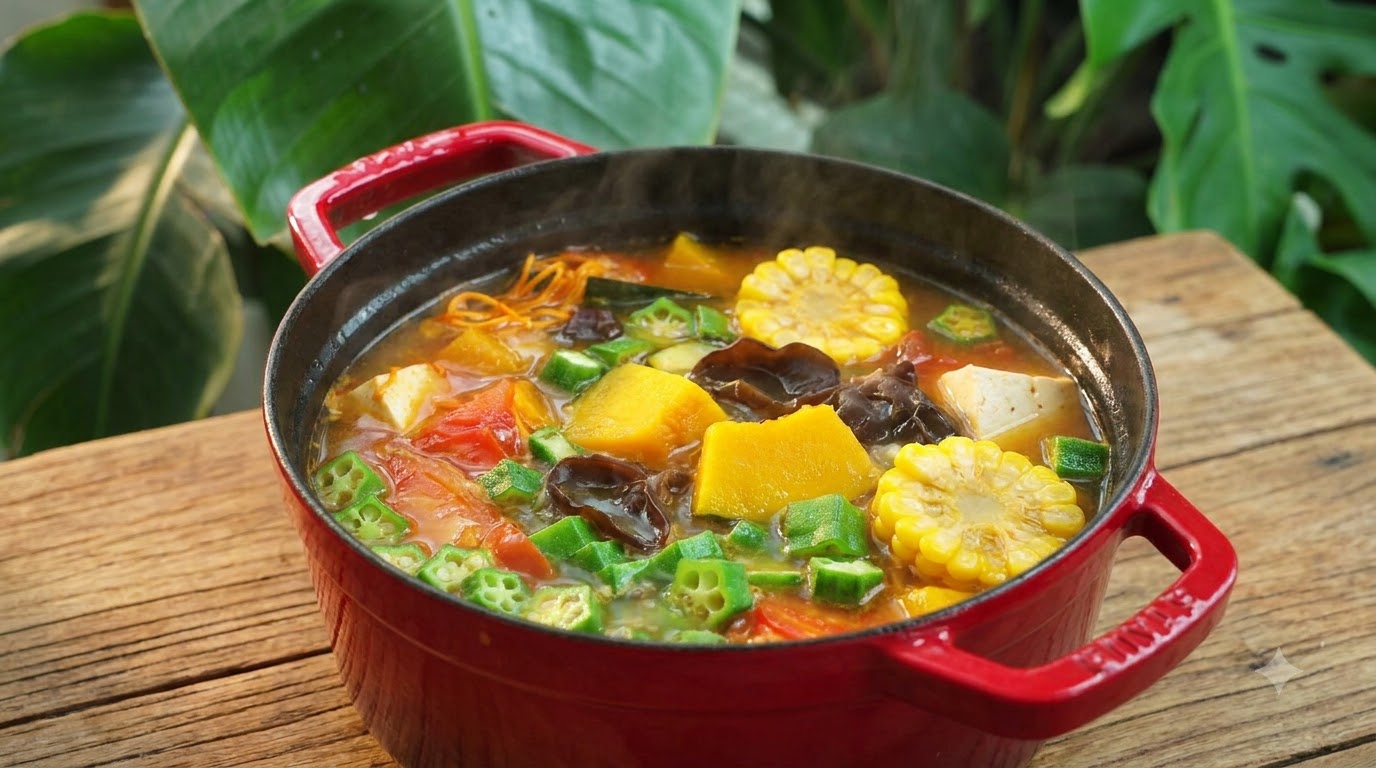 Soupe de Légumes Végétarienne au Gombo