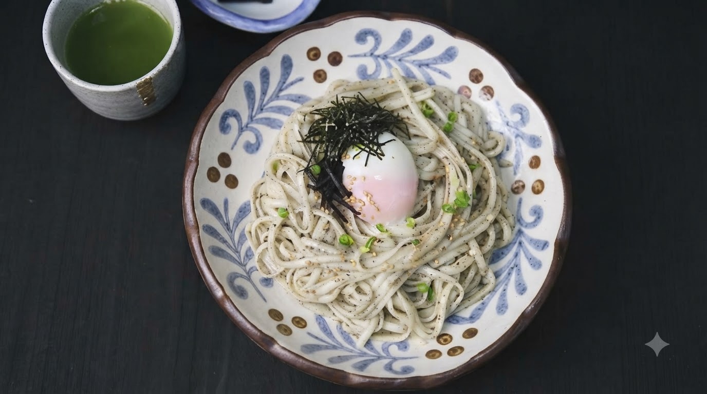 Nouilles Udon Froides à la Truffe et au Sésame