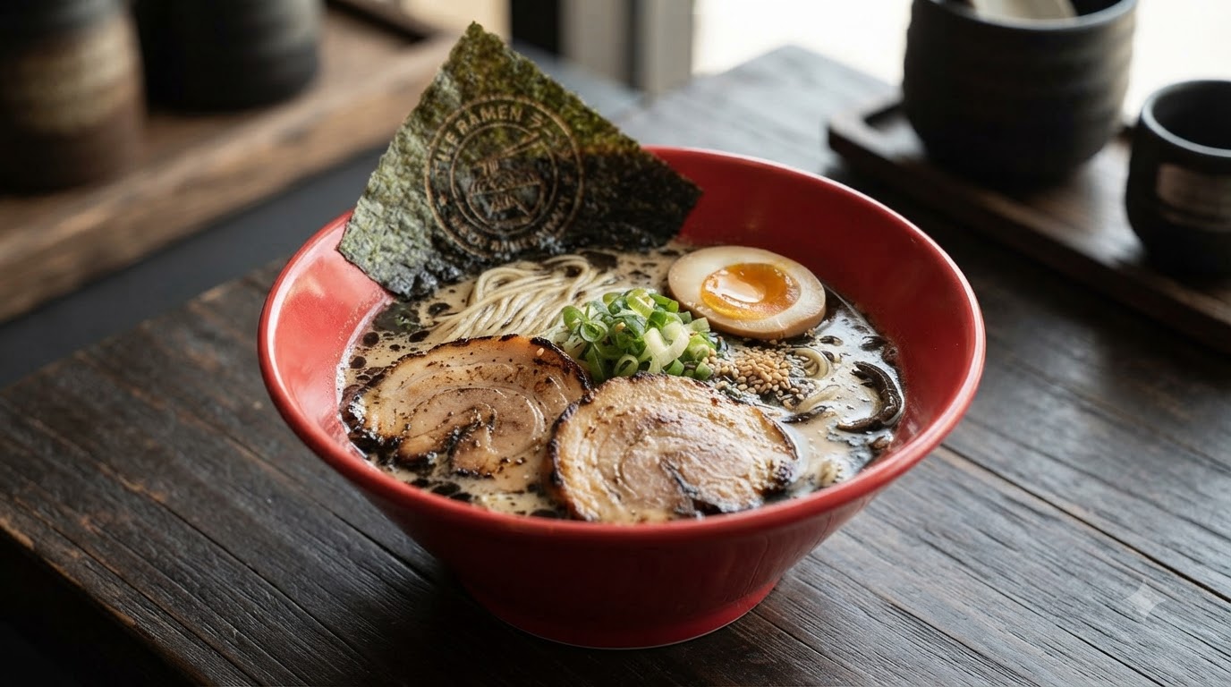 Ramen Tonkotsu à l'Ail Noir Secret