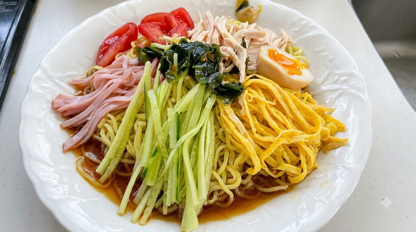 Nouilles Froides Japonaises (Hiyashi Chuka)