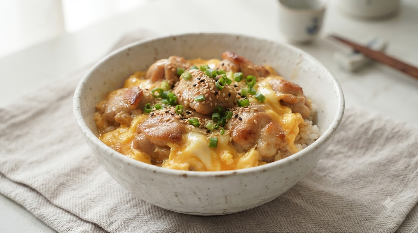 Riz au poulet et aux oeufs façon Oyakodon